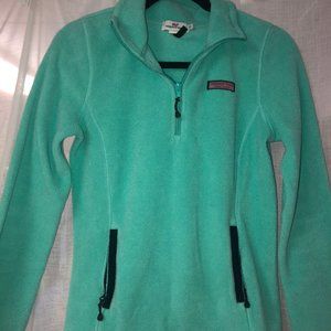 Vineyard Vines Turquoise Fleece Zip Up